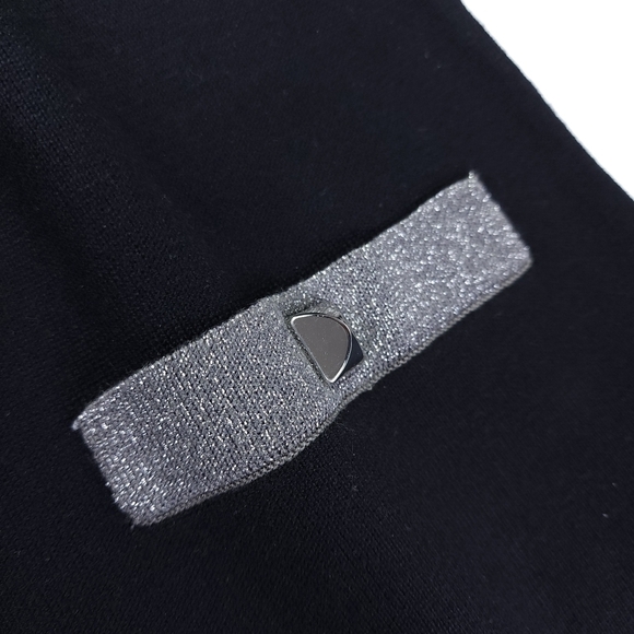 Nine West Black Silver Dress sz Xs - Picture 2 of 8